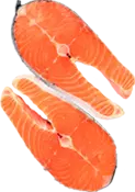 immagine di un salmone sezionato